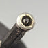 British Antique Silver Plate Mechanical Pencil Glass Decoration Telescopic 43-59mm